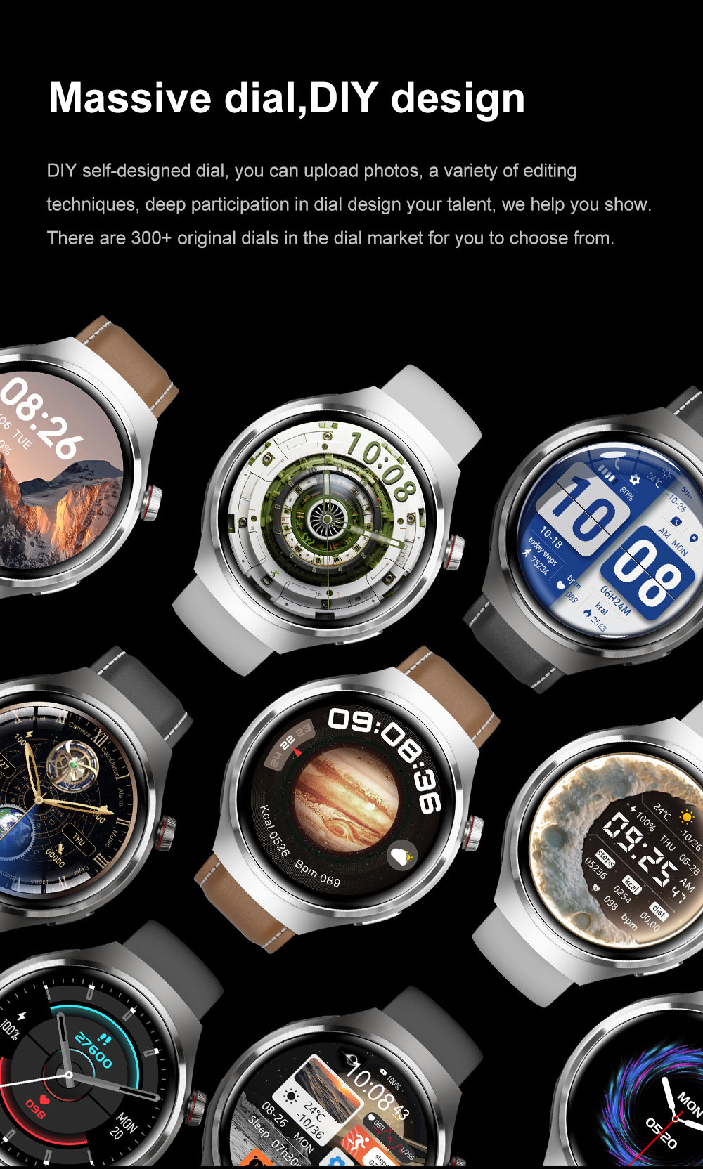 Headphones smart watch 2-in-1