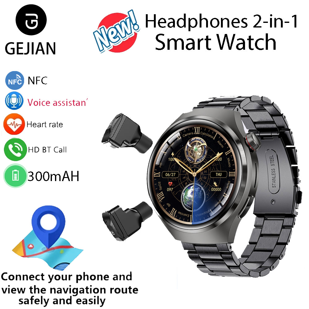 Headphones smart watch 2-in-1