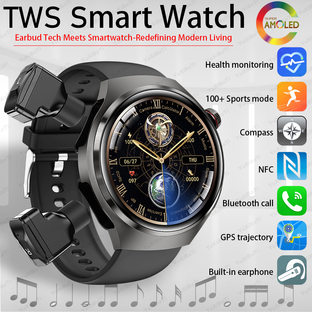 Headphones smart watch 2-in-1
